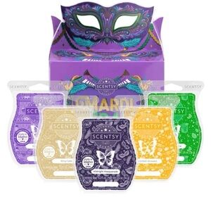 BNIB Scensty Mardi Gras 5 Wax Bar Collection